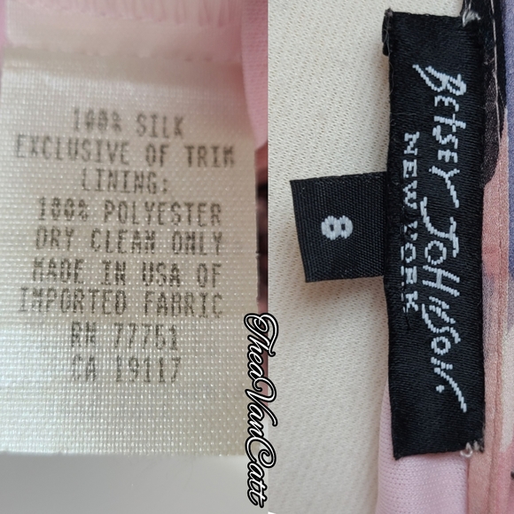 Betsey Johnson New York๐น roses floral sheer overlay lace details midi skirt 90s - Picture 4 of 8